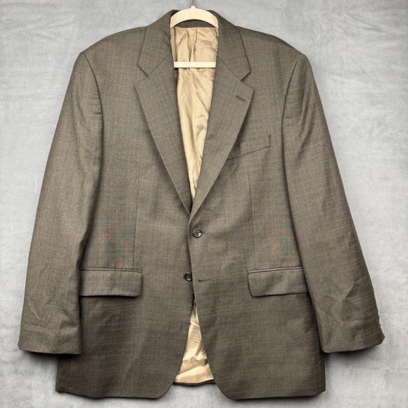 Lauren Ralph‎ Lauren Mens Wool Cashmere Blend Blazer Sport Coat Brown Size 42R